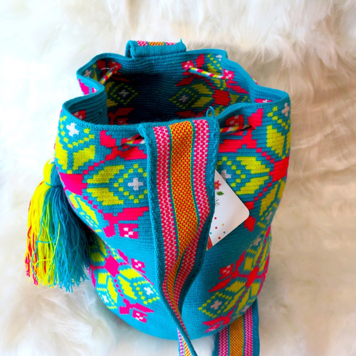 コロンビア産 ワユーバッグ ショルダー 刺繍 wayuu 民族