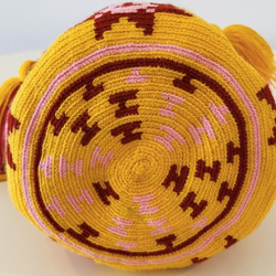 コロンビア産 ワユーバッグ ショルダー 刺繍 wayuu 民族 ボヘミアン 洗濯可能です レディース 女性用 3枚目の画像