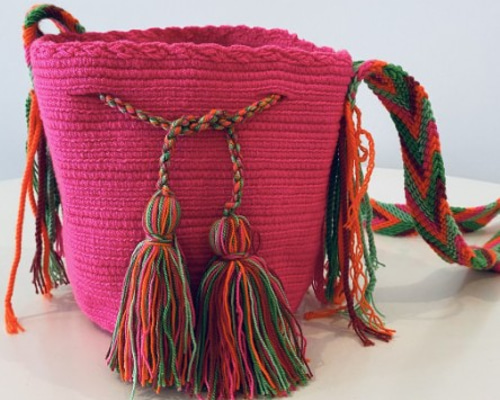 コロンビア産 ワユーバッグ ショルダー 刺繍 wayuu 民族