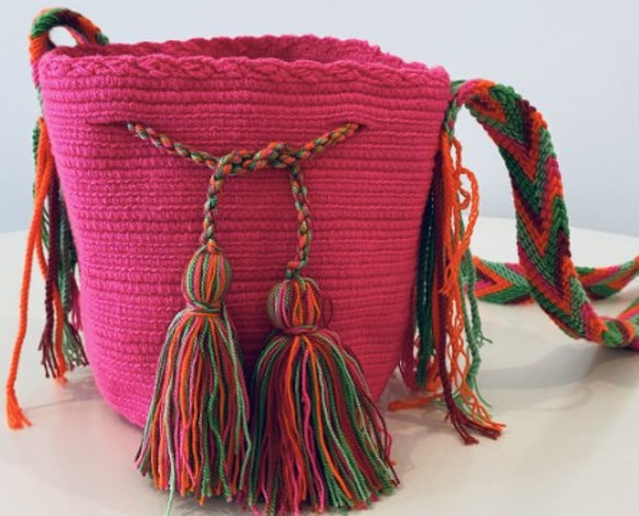 コロンビア産 ワユーバッグ ショルダー 刺繍 wayuu 民族