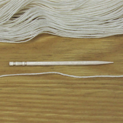 綿糸　20/3　かせ　きなり　約300ｇ（１かせ約100ｇ×3かせ）　 3枚目の画像