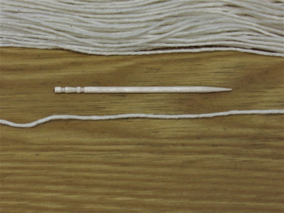 綿糸　20/8　かせ　きなり　約300ｇ（１かせ約100ｇ×3かせ）　 3枚目の画像