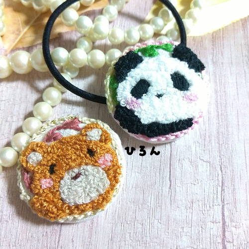 受注生産※オリジナル❰くまはちのヘアゴムorクルミボタン❱です 