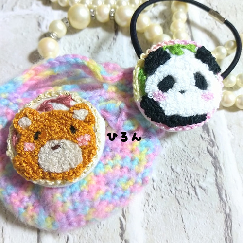 受注生産※オリジナル❰くまはちのヘアゴムorクルミボタン❱です 