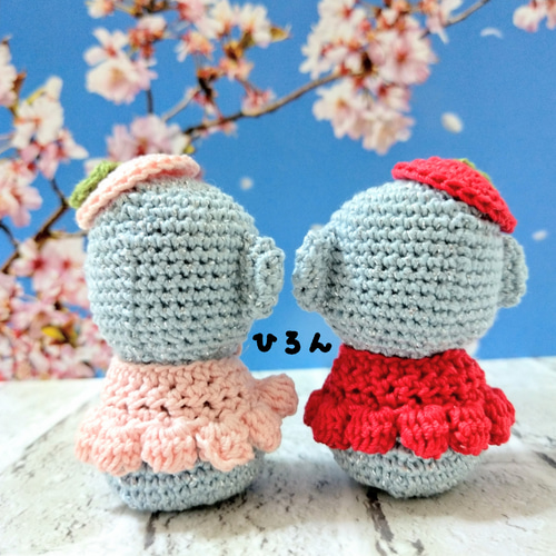 受注生産※❰桜のような桃のような？お地蔵ｼｬﾝ~お地蔵ｼｬﾝと共に爽やかな 