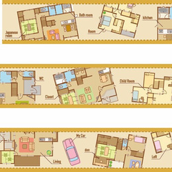 「房間平面設計圖」原創紙膠帶 第4張的照片