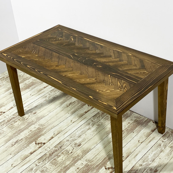ヘリンボーン　テーブル HerringboneAntiqueCoffeetable_