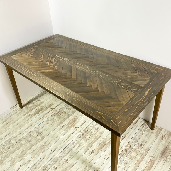 ヘリンボーンデザインセンターテーブル幅110cm センターテーブル 円形 ヘリンボーン柄 丸 幅60cm おしゃれ