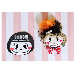 【CHIFFOMI】2way女の子キーチャーム♡ブローチ 1枚目の画像