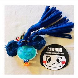 【CHIFFOMI】女の子ボリュームタッセル♡ブルー 4枚目の画像