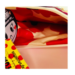 【CHIFFOMI】女の子ビニールポーチ♡カラフル水玉柄♡プラチェーンの飾り持ち手付き☆ハローサーカス 3枚目の画像