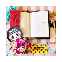 CHIFFOMI♡女の子チャーム付きスケジュール帳♡3点限定販売♡ping♡ハローサーカス 4枚目の画像