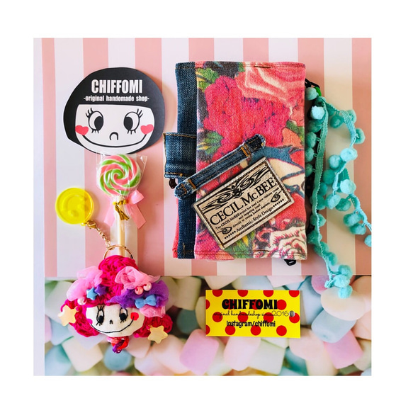 CHIFFOMI♡女の子チャーム付きスケジュール帳♡3点限定販売♡ping♡ハローサーカス 5枚目の画像