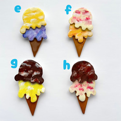 とろけるアイスクリームブローチ 3枚目の画像