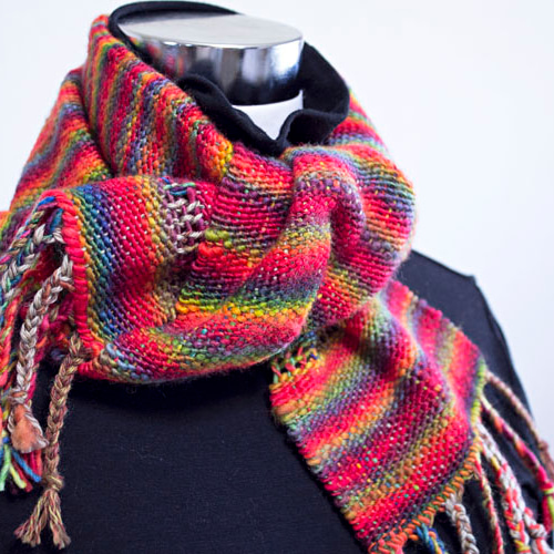 ☆魔女の虹色メリノ・マフラー☆ ストール ☆Gallery☆編み魔女 通販