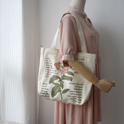 大容量♪L Lサイズ♡帆布♡トートバッグ♡ドライグレー♡☆ハンドメイド 大容量♪L Lサイズ♡帆布♡トートバッグ♡グレーベージュ