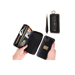 【手帳型スマホケース】小銭入れiphoneケース全機種対応 iPhoneSE2  Galaxy S9多机能財布ケース兼用 3枚目の画像