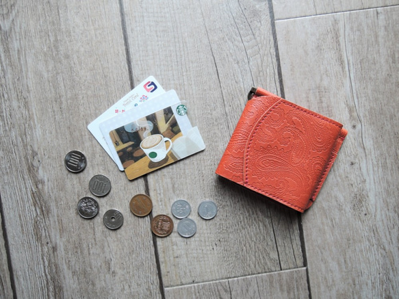 [ORZO] ORZO 客製化壓花皮革皮夾錢夾雙折皮夾 6 色 OR-312-2 第1張的照片