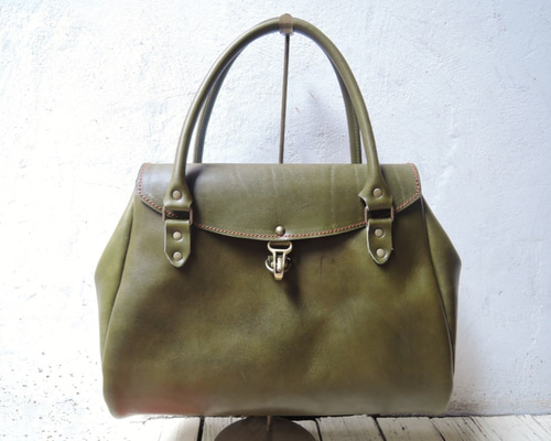 極美品✨レア✨土屋鞄 2way レザー ボストンバッグ オリーブ ORZO】神戸 栃木レザー ボストンBAG(M)A4ファイル対応 カーキ OR513
