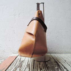 [ORZO] 神戶皮革包 手提包 單肩 2wayBAG(M)A4 米色 OR319 第2張的照片