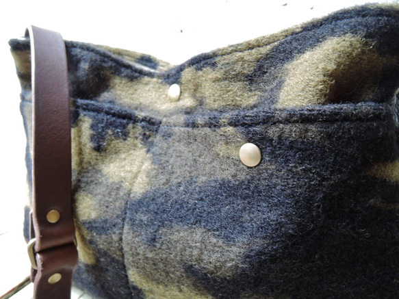 “免費送貨”科比ORZO背面起絨針織雙肩包Sakosshu偽裝卡其OR526 第2張的照片