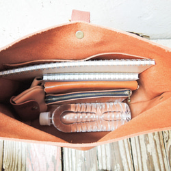 [ORZO] 神戶皮革包 單肩包 斜背包 (S) 駝色 OR320s 第4張的照片