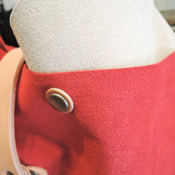 “免費送貨”神戶ORZO假麂皮x Nume皮革2way肩手提紅色A4兼容OR528 第5張的照片