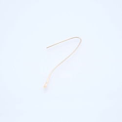 「1」hook pierce gold 【ゴールド フックピアス】 3枚目の画像