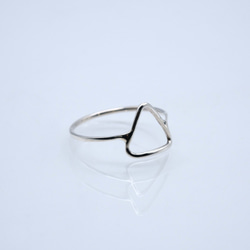 「ZUKEI TO WA」 triangle ring silver 【トライアングル シルバーリング】 2枚目の画像