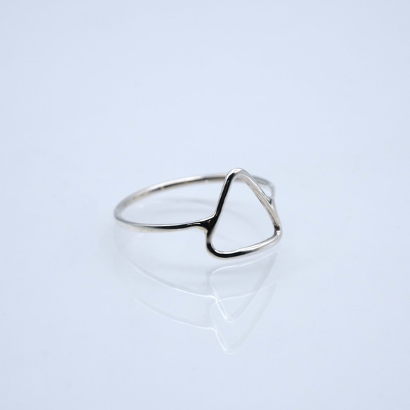 「ZUKEI TO WA」 triangle ring silver 【トライアングル シルバーリング】 2枚目の画像