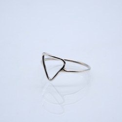 「ZUKEI TO WA」 triangle ring silver 【トライアングル シルバーリング】 3枚目の画像