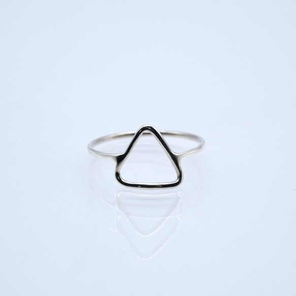 「ZUKEI TO WA」 triangle ring silver 【トライアングル シルバーリング】 6枚目の画像