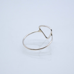 「ZUKEI TO WA」 triangle ring silver 【トライアングル シルバーリング】 7枚目の画像