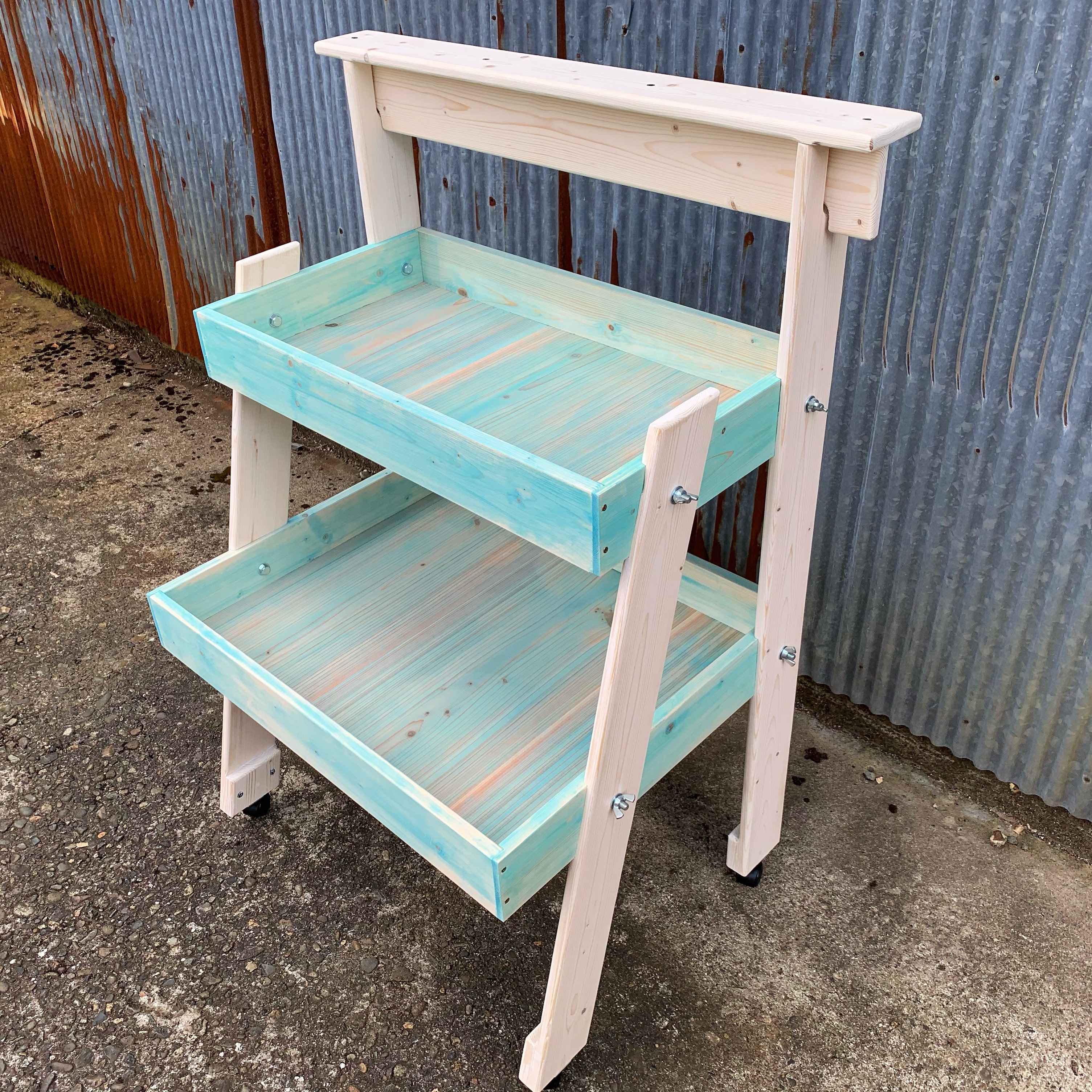 専用 組み立て式 木製 飾り棚 ハンドメイド マルシェ 什器1