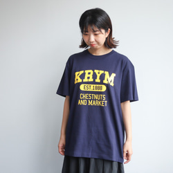 KRYM Tシャツ #2 college【北海道栗山町ローカルT】 1枚目の画像