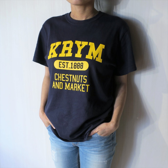 KRYM Tシャツ #2 college【北海道栗山町ローカルT】 6枚目の画像