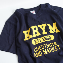 KRYM Tシャツ #2 college【北海道栗山町ローカルT】 5枚目の画像