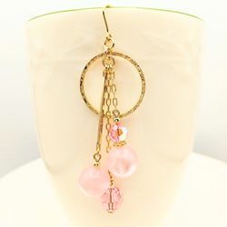 桜色のポラリスの春ピアス 2枚目の画像