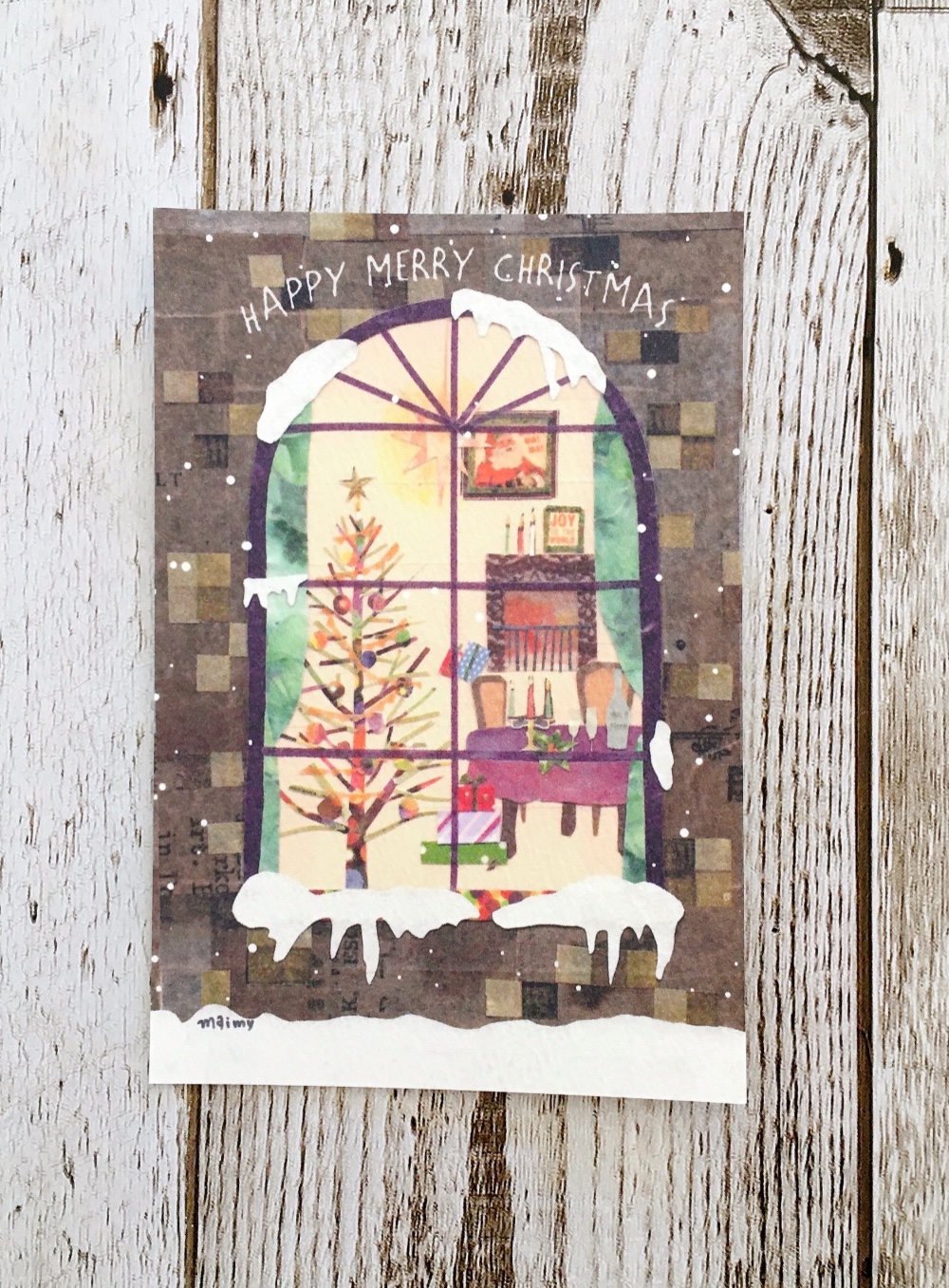 クリスマスの窓辺】ポストカード3枚組 ポストカード maimy-sketchbook 通販｜Creema(クリーマ)