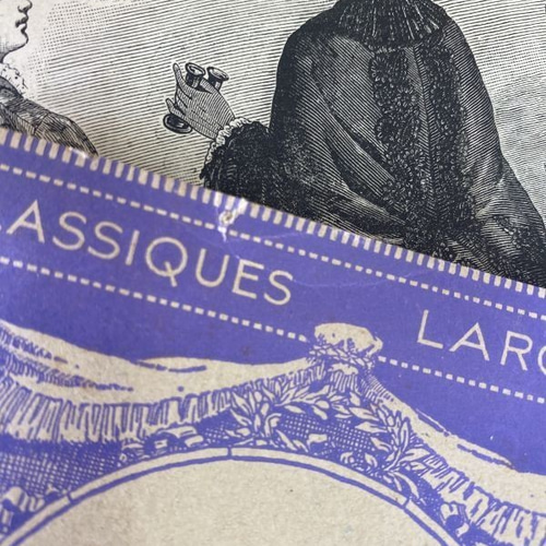 1930年 セピア地に紫の装丁が美しいフランスの本 アンティーク その他