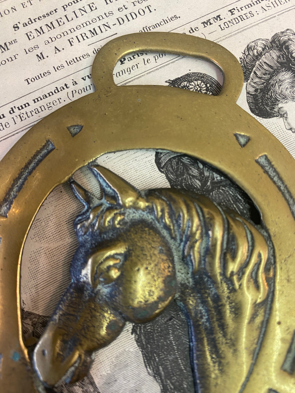 イギリスのアンティーク ホースブラス73 馬飾り 5枚目の画像