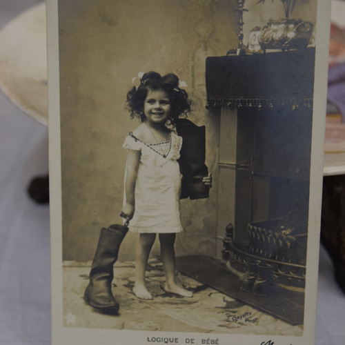 1903年 フランスアンティーク クリスマスポストカード その他素材 RUI