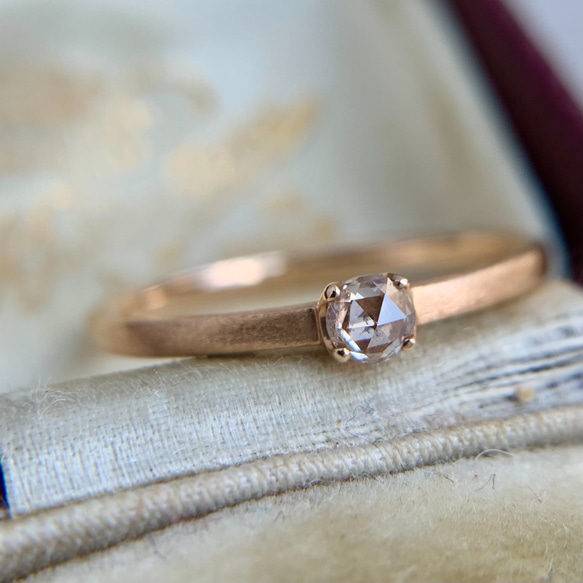 mei jewelry リング ブラウンダイヤ K18PG