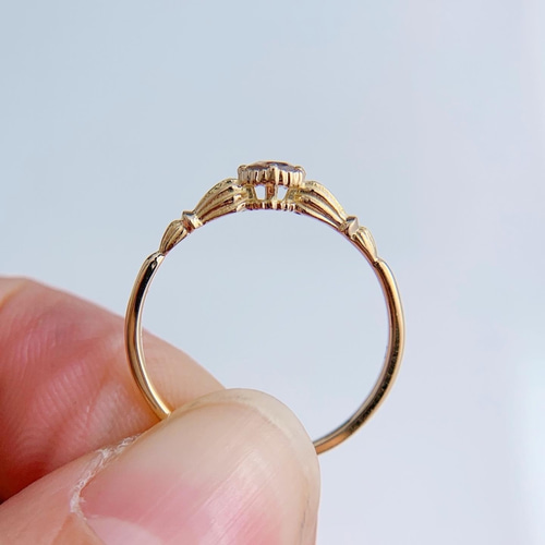 mei jewelry リング ブラウンダイヤ K18PG ブラウンダイヤモンド 0.325