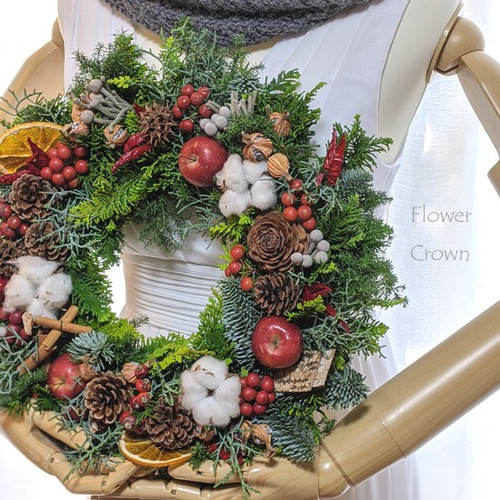 本場ヨーロッパのクリスマスリース リース miwa 通販 10692680｜Creema