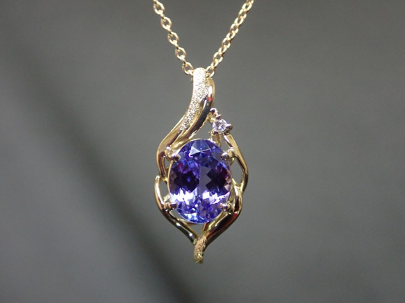 ことりタンザナイト ダイヤペンダントトップ Pt900 タンザナイト ダイヤモンド ペンダントトップ 2.33ct D0