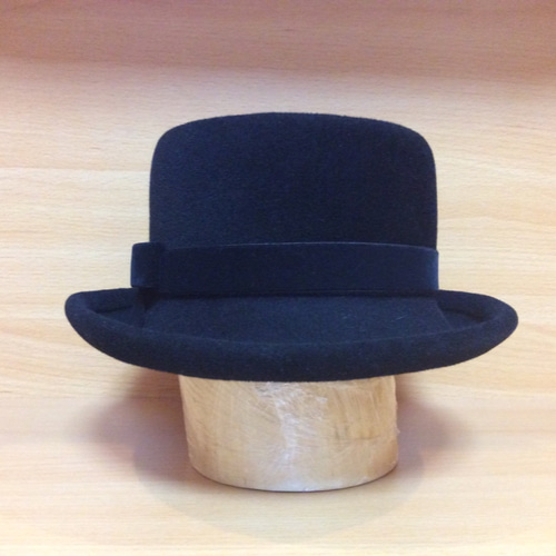 送料無料】上品な黒のフェルト素材のポークパイハット ハット HIKARI 