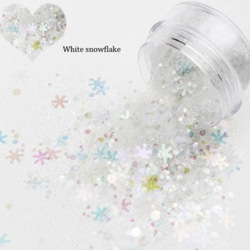 ハンドメイド おしゃれな雪だるまちゃん 雪の結晶 シェイカー