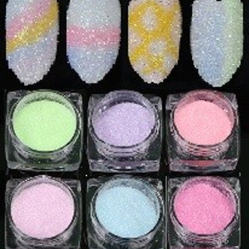 送料84円～＊ シュガーパウダー キャンディーパウダー 6色セット 樹脂  