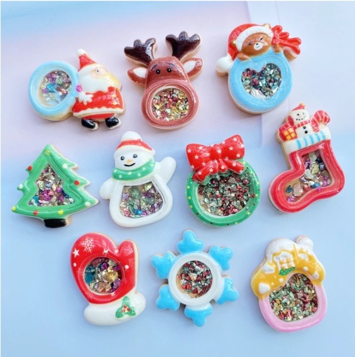 シェイカータグ④ 3個セット クリスマス ガーランド シェーカー